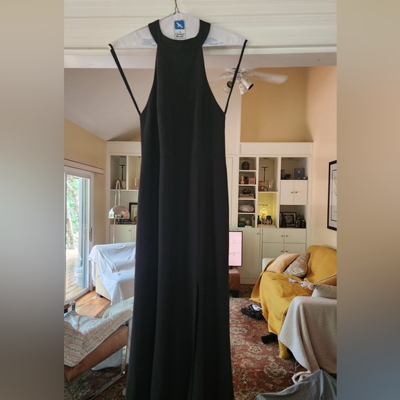 BHLDN Serephina Crepe Maxi Dress - Black - Size 8 - NWOT - Picture 3 of 6